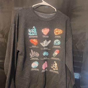 Large Earthbound Crystal Crewneck